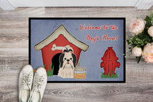 Load image into Gallery viewer, Dog House Collection Shih Tzu Black White Doormat - 24x36 Decorative Floor Mat – Indoor/Outdoor Rug with Artistic Flair BB2842JMAT
