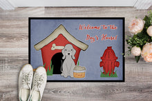 Load image into Gallery viewer, Dog House Collection Bedlington Terrier Blue Doormat - 24x36 Decorative Floor Mat – Indoor/Outdoor Rug with Artistic Flair BB2844JMAT