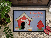 Load image into Gallery viewer, Dog House Collection Bedlington Terrier Blue Doormat - 24x36 Decorative Floor Mat – Indoor/Outdoor Rug with Artistic Flair BB2844JMAT