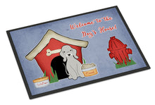 Load image into Gallery viewer, Dog House Collection Bedlington Terrier Blue Doormat - 24x36 Decorative Floor Mat – Indoor/Outdoor Rug with Artistic Flair BB2844JMAT