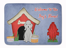 Load image into Gallery viewer, Dog House Collection Bedlington Terrier Blue Machine Washable Memory Foam Mat BB2844RUG