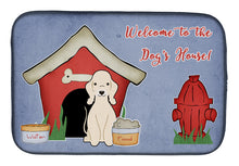 Load image into Gallery viewer, Dog House Collection Bedlington Terrier Sandy Dish Drying Mat – Absorbent, Artistic Kitchen Essentials BB2845DDM