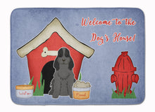 Load image into Gallery viewer, Dog House Collection Cocker Spaniel Black Machine Washable Memory Foam Mat BB2846RUG