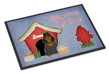 Load image into Gallery viewer, Dog House Collection Cocker Spaniel Black Tan Doormat - 24x36 Decorative Floor Mat – Indoor/Outdoor Rug with Artistic Flair BB2847JMAT