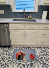 Load image into Gallery viewer, Dog House Collection Cocker Spaniel Black Tan Machine Washable Memory Foam Mat BB2847RUG