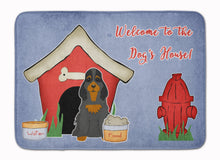 Load image into Gallery viewer, Dog House Collection Cocker Spaniel Black Tan Machine Washable Memory Foam Mat BB2847RUG