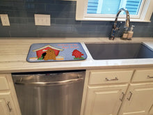 Load image into Gallery viewer, Dog House Collection Cocker Spaniel Red Dish Drying Mat – Absorbent, Artistic Kitchen Essentials BB2849DDM