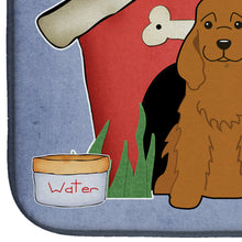 Load image into Gallery viewer, Dog House Collection Cocker Spaniel Red Dish Drying Mat – Absorbent, Artistic Kitchen Essentials BB2849DDM