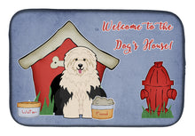 Load image into Gallery viewer, Dog House Collection Old English Sheepdog Dish Drying Mat – Absorbent, Artistic Kitchen Essentials BB2850DDM