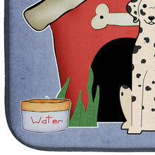 Load image into Gallery viewer, Dog House Collection Dalmatian Dish Drying Mat – Absorbent, Artistic Kitchen Essentials BB2851DDM