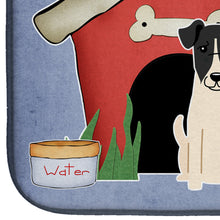 Load image into Gallery viewer, Dog House Collection Smooth Fox Terrier Dish Drying Mat – Absorbent, Artistic Kitchen Essentials BB2852DDM