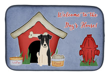 Load image into Gallery viewer, Dog House Collection Smooth Fox Terrier Dish Drying Mat – Absorbent, Artistic Kitchen Essentials BB2852DDM