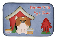 Load image into Gallery viewer, Dog House Collection Pekingnese Red White Dish Drying Mat – Absorbent, Artistic Kitchen Essentials BB2857DDM
