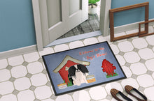 Load image into Gallery viewer, Dog House Collection Pekingnese Black White Doormat - 24x36 Decorative Floor Mat – Indoor/Outdoor Rug with Artistic Flair BB2859JMAT