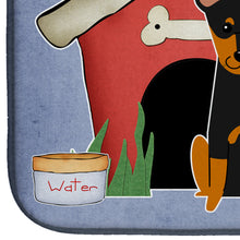 Load image into Gallery viewer, Dog House Collection English Toy Terrier Dish Drying Mat – Absorbent, Artistic Kitchen Essentials BB2863DDM