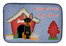 Load image into Gallery viewer, Dog House Collection English Toy Terrier Dish Drying Mat – Absorbent, Artistic Kitchen Essentials BB2863DDM