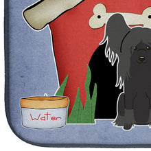 Load image into Gallery viewer, Dog House Collection Chinese Crested Black Dish Drying Mat – Absorbent, Artistic Kitchen Essentials BB2866DDM