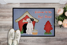 Load image into Gallery viewer, Dog House Collection White Boxer Cooper Doormat - 24x36 Decorative Floor Mat – Indoor/Outdoor Rug with Artistic Flair BB2868JMAT