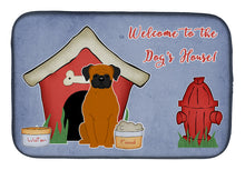 Load image into Gallery viewer, Dog House Collection Fawn Boxer Dish Drying Mat – Absorbent, Artistic Kitchen Essentials BB2869DDM