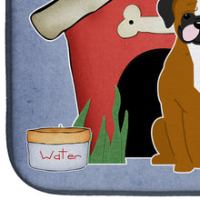 Load image into Gallery viewer, Dog House Collection Flashy Fawn Boxer Dish Drying Mat – Absorbent, Artistic Kitchen Essentials BB2870DDM