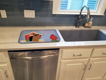 Load image into Gallery viewer, Dog House Collection Brindle Boxer Dish Drying Mat – Absorbent, Artistic Kitchen Essentials BB2871DDM