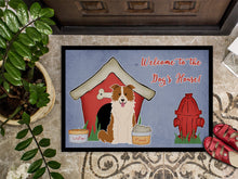 Load image into Gallery viewer, Dog House Collection Border Collie Red White Doormat - 24x36 Decorative Floor Mat – Indoor/Outdoor Rug with Artistic Flair BB2873JMAT