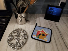 Load image into Gallery viewer, Dog House Collection English Bulldog Red Pot Holders - Set of 2 - Heat-Resistant Kitchen Essentials BB2876PTHD