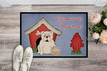 Load image into Gallery viewer, Dog House Collection English Bulldog White Doormat - 24x36 Decorative Floor Mat – Indoor/Outdoor Rug with Artistic Flair BB2877JMAT