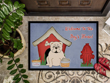 Load image into Gallery viewer, Dog House Collection English Bulldog White Doormat - 24x36 Decorative Floor Mat – Indoor/Outdoor Rug with Artistic Flair BB2877JMAT