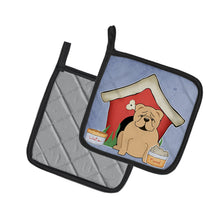 Load image into Gallery viewer, Dog House Collection English Bulldog Fawn Pot Holders - Set of 2 - Heat-Resistant Kitchen Essentials