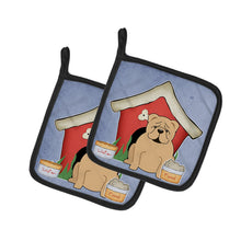 Load image into Gallery viewer, Dog House Collection English Bulldog Fawn Pot Holders - Set of 2 - Heat-Resistant Kitchen Essentials