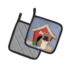 Load image into Gallery viewer, Dog House Collection English Bulldog Grey Brindle Pot Holders - Set of 2 - Heat-Resistant Kitchen Essentials