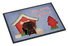 Load image into Gallery viewer, Dog House Collection Wire Haired Dachshund Chocolate Doormat - 24x36 Decorative Floor Mat – Indoor/Outdoor Rug with Artistic Flair BB2883JMAT