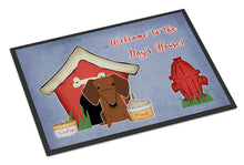 Load image into Gallery viewer, Dog House Collection Dachshund Red Brown Doormat - 24x36 Decorative Floor Mat – Indoor/Outdoor Rug with Artistic Flair BB2884JMAT