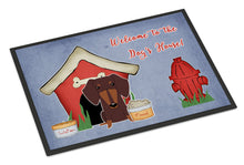 Load image into Gallery viewer, Dog House Collection Dachshund Chocolate Doormat - 24x36 Decorative Floor Mat – Indoor/Outdoor Rug with Artistic Flair BB2885JMAT