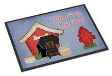 Load image into Gallery viewer, Dog House Collection Dachshund Black Tan Doormat - 24x36 Decorative Floor Mat – Indoor/Outdoor Rug with Artistic Flair BB2886JMAT