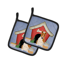 Load image into Gallery viewer, Dog House Collection Bull Terrier Red White Pot Holders - Set of 2 - Heat-Resistant Kitchen Essentials