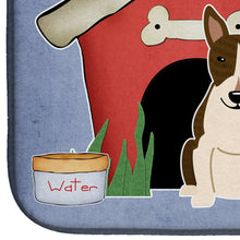 Load image into Gallery viewer, Dog House Collection Bull Terrier Dark Brindle Dish Drying Mat – Absorbent, Artistic Kitchen Essentials BB2890DDM