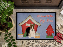 Load image into Gallery viewer, Dog House Collection Bull Terrier Dark Brindle Doormat - 24x36 Decorative Floor Mat – Indoor/Outdoor Rug with Artistic Flair BB2890JMAT