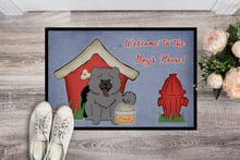 Load image into Gallery viewer, Dog House Collection Chow Chow Blue Doormat - 24x36 Decorative Floor Mat – Indoor/Outdoor Rug with Artistic Flair BB2893JMAT