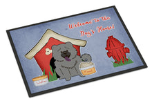 Load image into Gallery viewer, Dog House Collection Chow Chow Blue Doormat - 24x36 Decorative Floor Mat – Indoor/Outdoor Rug with Artistic Flair BB2893JMAT