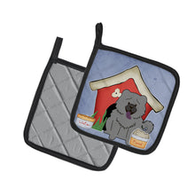 Load image into Gallery viewer, Dog House Collection Chow Chow Blue Pot Holders - Set of 2 - Heat-Resistant Kitchen Essentials BB2893PTHD