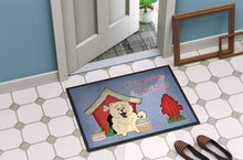 Load image into Gallery viewer, Dog House Collection Chow Chow White Doormat - 24x36 Decorative Floor Mat – Indoor/Outdoor Rug with Artistic Flair BB2894JMAT