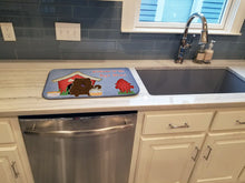 Load image into Gallery viewer, Dog House Collection Chow Chow Chocolate Dish Drying Mat – Absorbent, Artistic Kitchen Essentials BB2895DDM