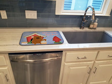 Load image into Gallery viewer, Dog House Collection Chow Chow Red Dish Drying Mat – Absorbent, Artistic Kitchen Essentials BB2896DDM