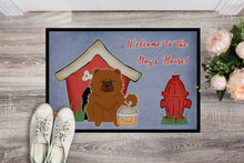 Load image into Gallery viewer, Dog House Collection Chow Chow Red Doormat - 24x36 Decorative Floor Mat – Indoor/Outdoor Rug with Artistic Flair BB2896JMAT