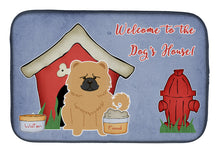 Load image into Gallery viewer, Dog House Collection Chow Chow Cream Dish Drying Mat – Absorbent, Artistic Kitchen Essentials BB2898DDM