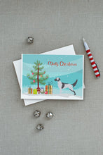 Load image into Gallery viewer, English Setter Merry Christmas Tree Greeting Cards -  Blank Note Cards – 8-Pack of Artist-Designed Cards with Envelopes