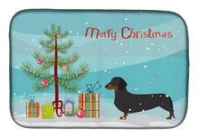 Load image into Gallery viewer, Dachshund Merry Christmas Tree Dish Drying Mat – Absorbent, Artistic Kitchen Essentials BB2900DDM