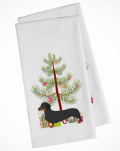 Load image into Gallery viewer, Dachshund Merry Christmas Tree Kitchen Towels – Set of 2 - Decorative &amp; Absorbent Cotton | BB2900WTKT
